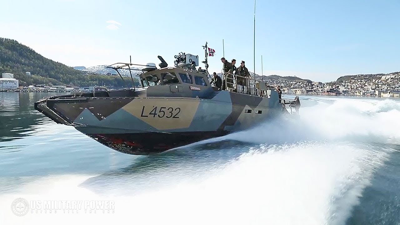 U.S. Marines Conduct Water Casting Training Aboard a CB90-Class Fast Assault Craft