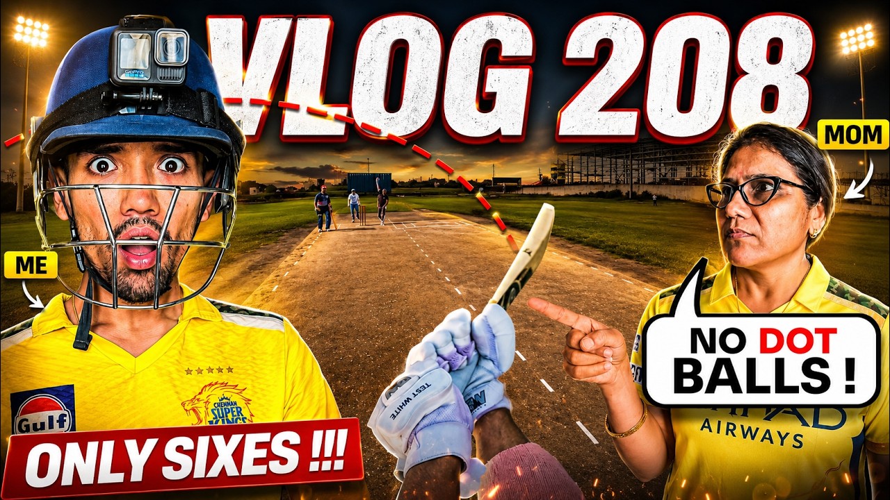 Mom CHALLENGED Me in Cricket😍| Cricket Cardio Vlogs🔥