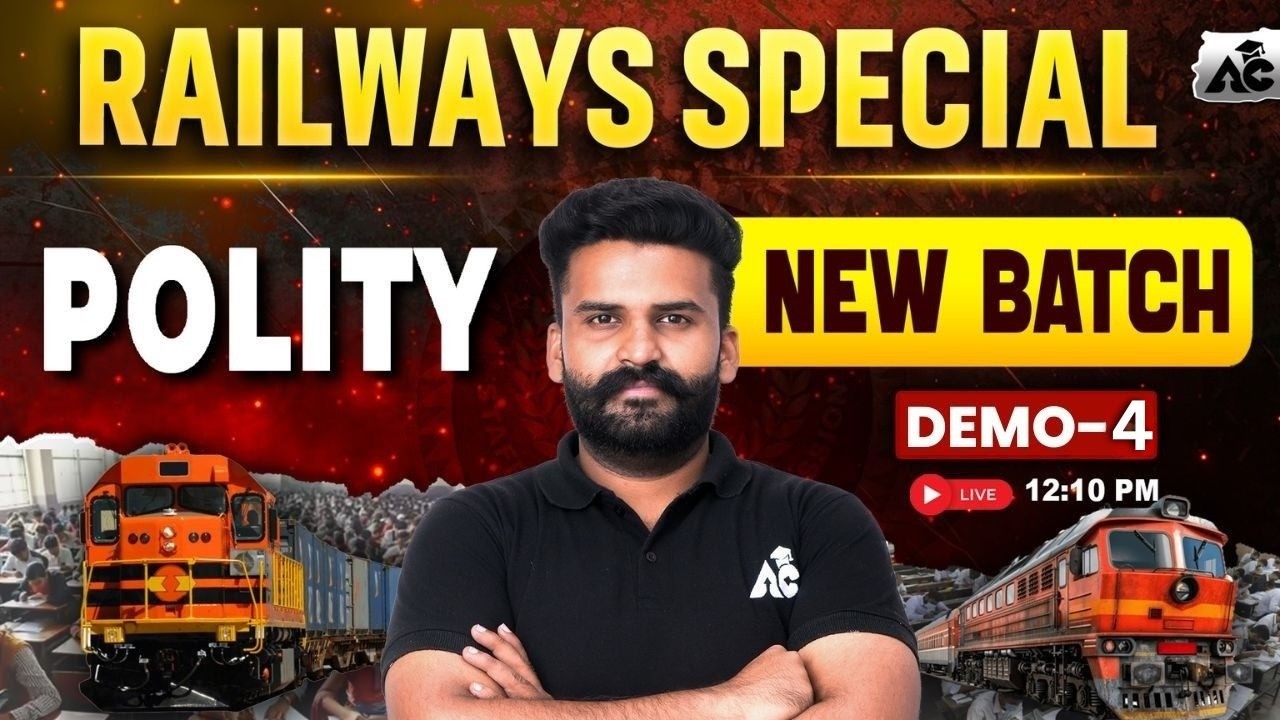 Railways Special Polity New Batch 2026 | Introduction + Demo 4 | Live at 12:10 PM