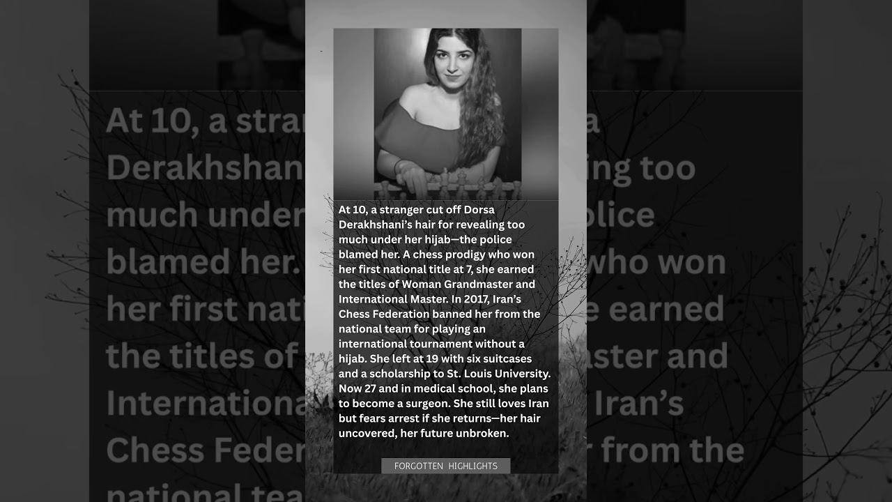 She Was Punished for Showing Her Hair. Now She's a Chess Champion Who Fled Iran to Become a Surgeon