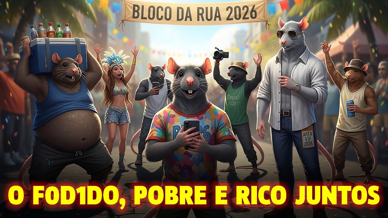 No Mesmo Carnaval, O F0D1DO, POBRE E RICO PULANDO JUNTOS