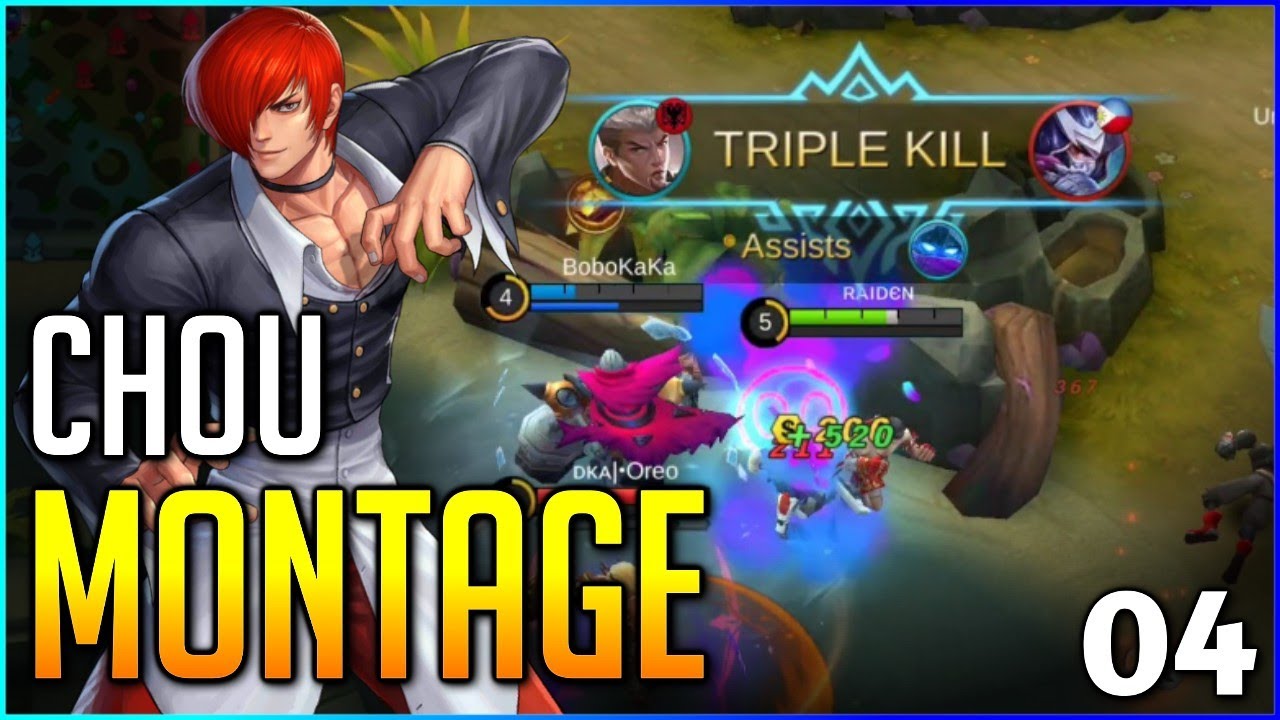 INSTANT TRIPLE KILL! | CHOU MONTAGE #4 | MLBB✓