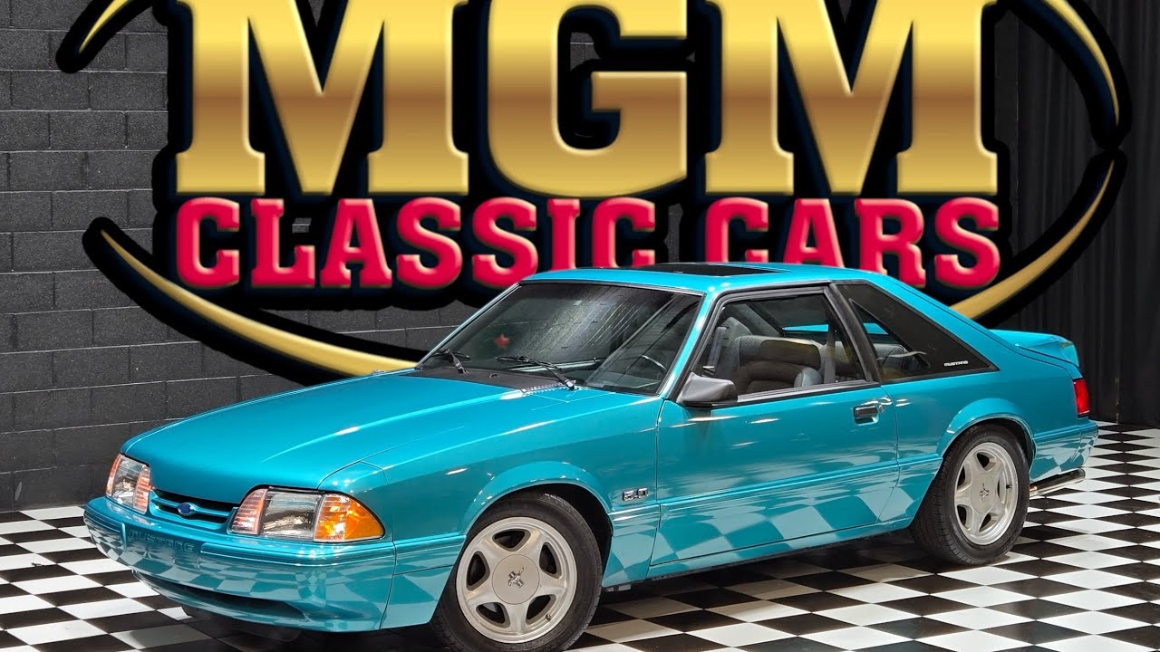 1993 Ford Mustang LX 5.0 Hatchback Rare Calypso Green 5 Speed Moonroof FOR SALE!