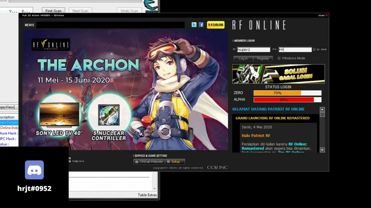 Creating items hack l RF Online 2023
