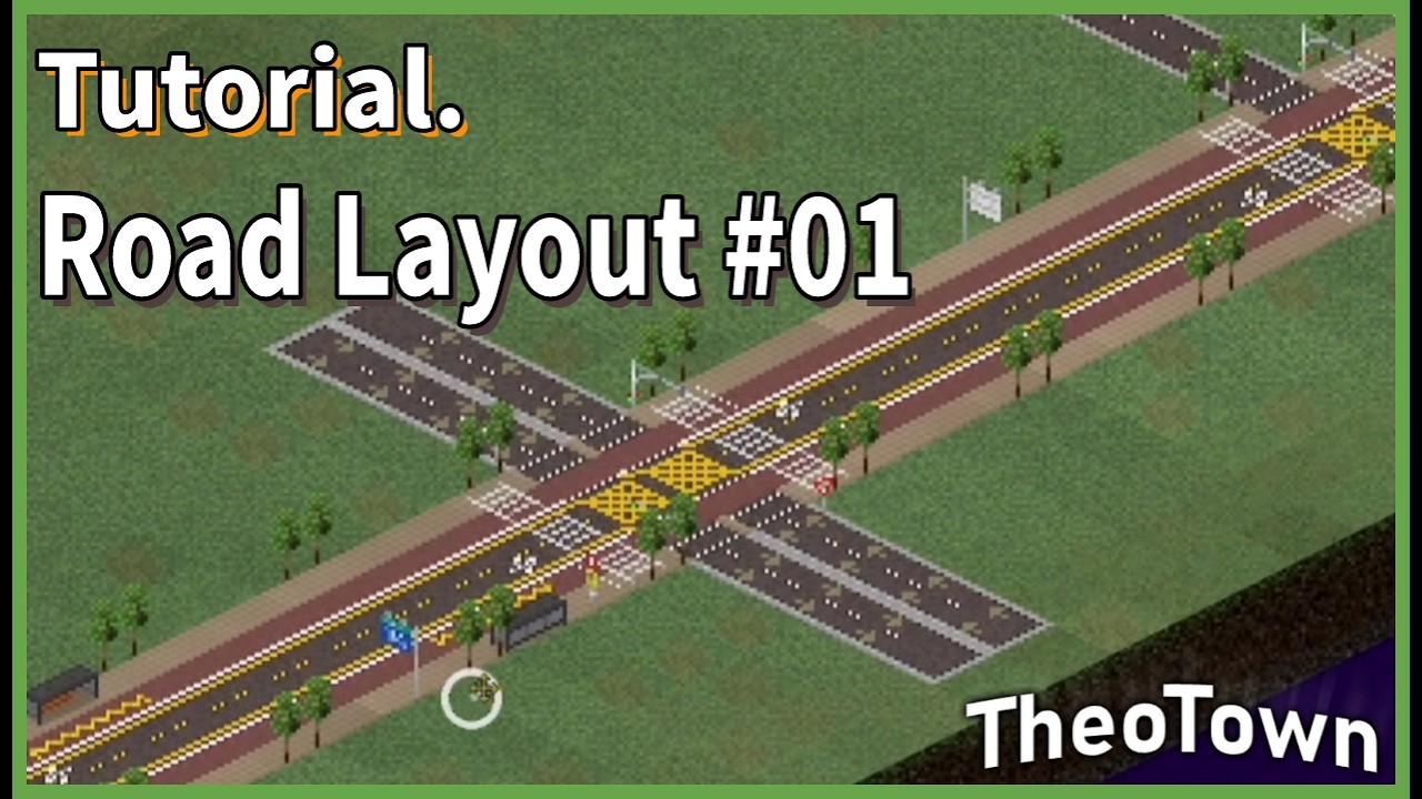 Custom Road Layout 01 | TheoTown Tutorial | PixAsh