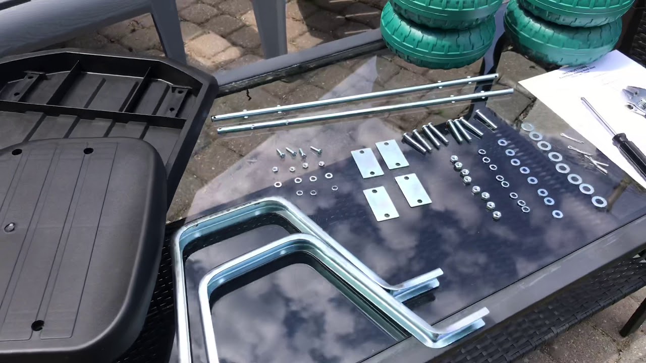 Back Saver Rolling Work Seat - assembly instructions