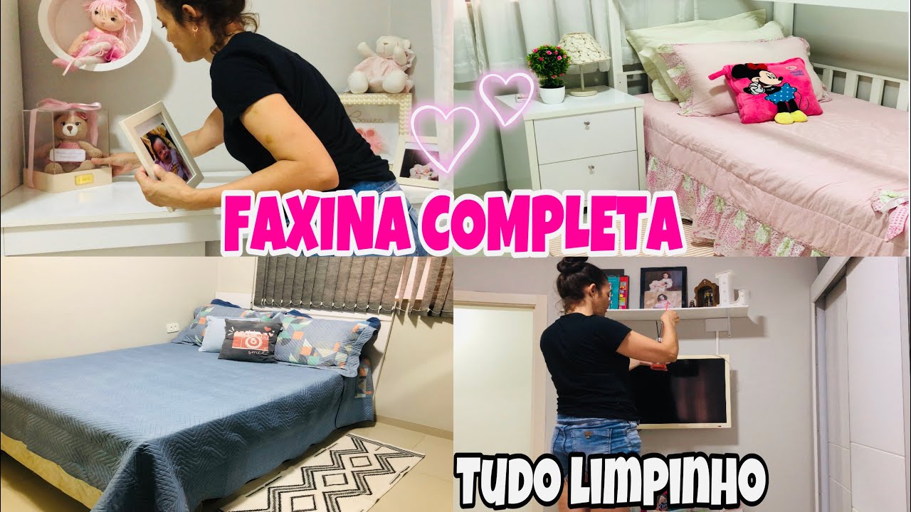 FAXINA COMPLETA TUDO LIMPINHO 🏠