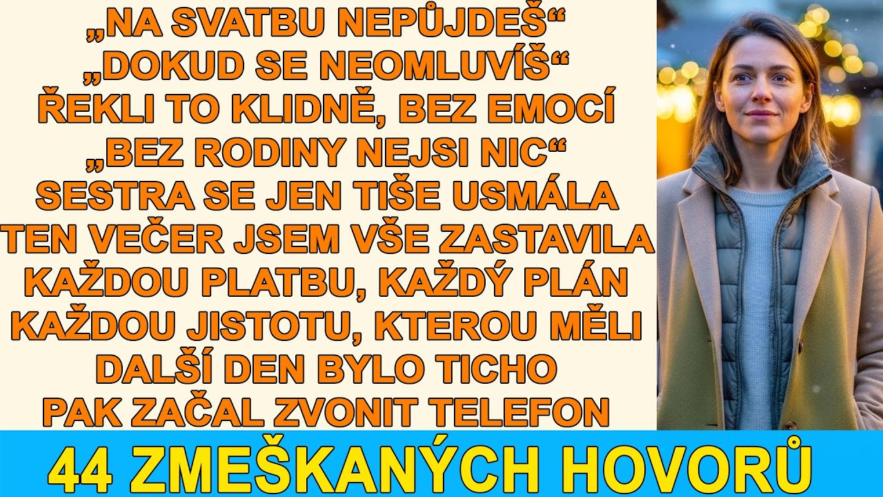 „Na svatbu nepřijdeš, dokud se neomluvíš,“ řekli rodiče — tehdy jsem poprvé neustoupila