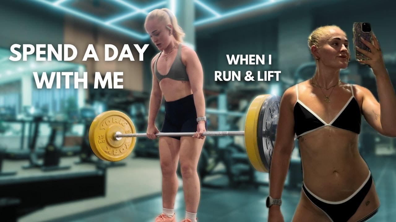 a double day of training | what i eat when i run & lift