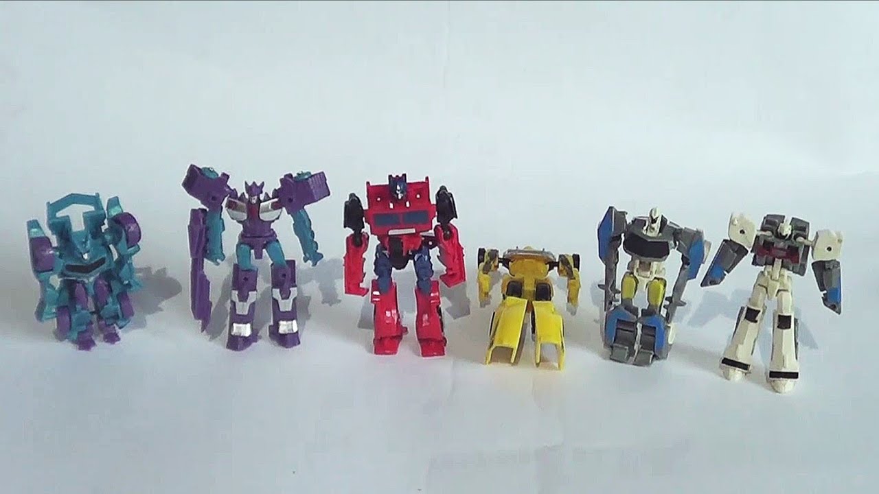 Mini Transformers  Optimus Prime, Bumblebee, Megatron Galvatron, Ultra Magnus, Steeljaw, Bluestreak