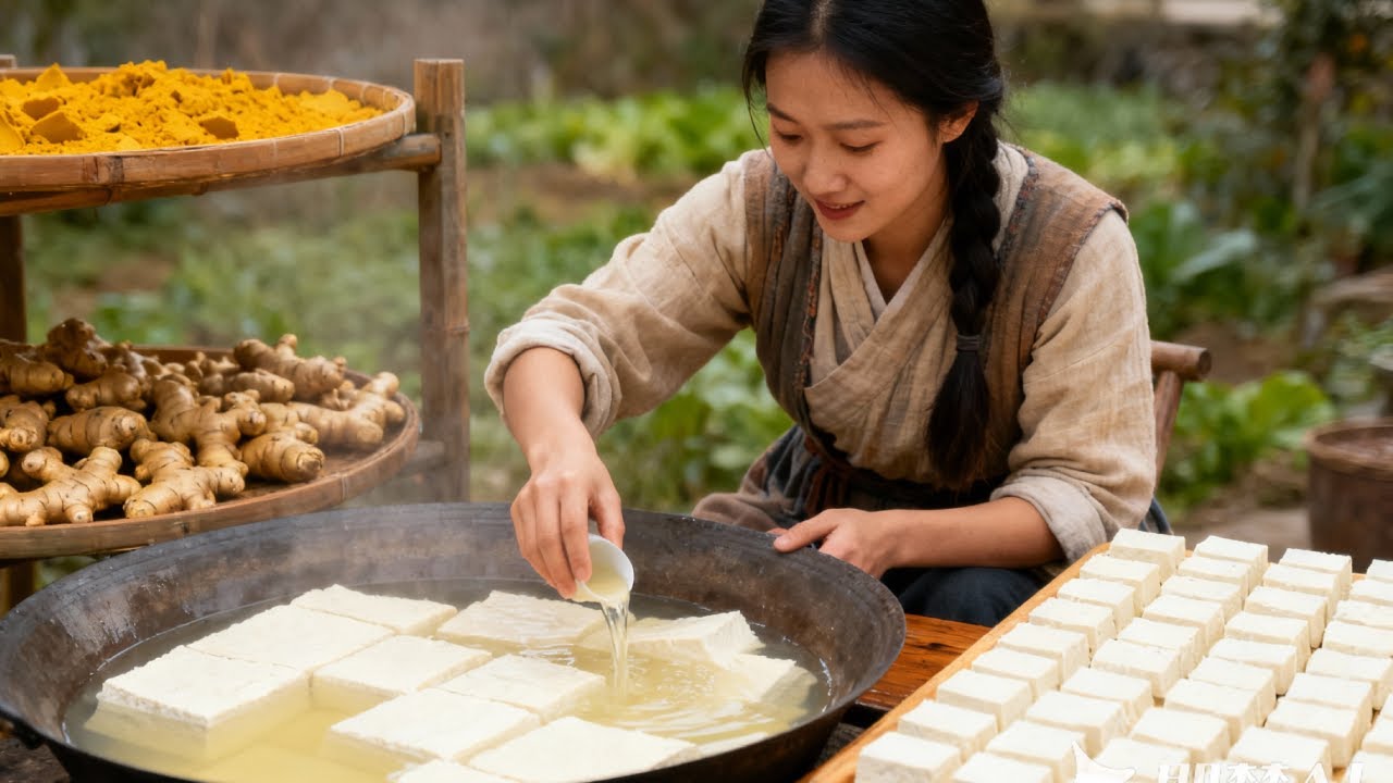Elaboración ancestral de tofu: ¡de la dura soja a la suave gelatina china!