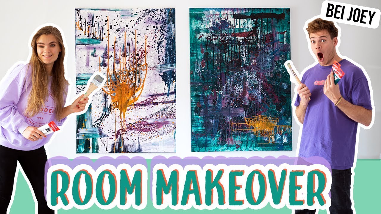 Action Painting mit Joeys Jungle // Room Makeover Serie - Teil 3 // I'mJette