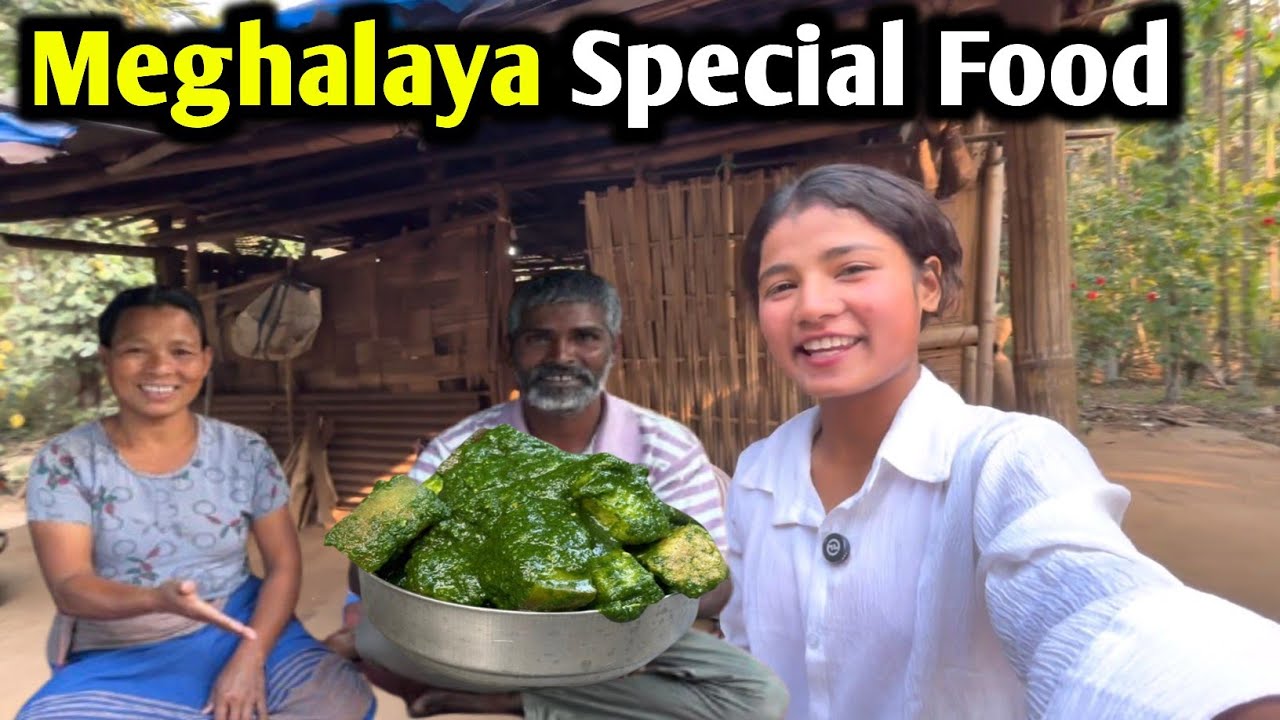 Pork And Cooked With Arabic Leaf | Meghalaya Village Special Traditional Famous Food | Pork Curry 