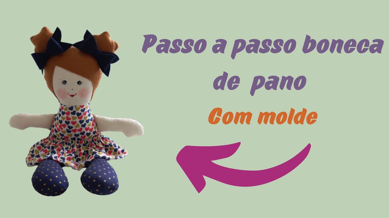 [ ARTESANATO ] PASSO A PASSO BONECA DE PANO MAITÊ
