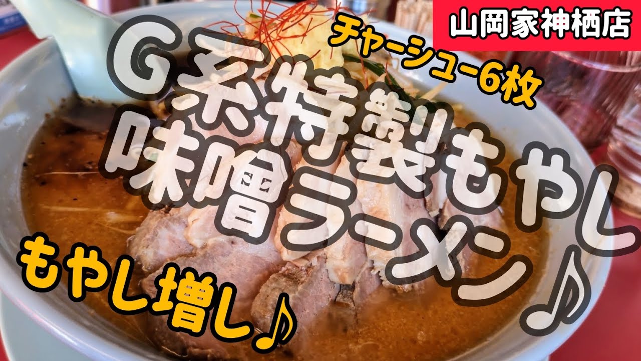 [山岡家]もやしとチャーシューを堪能するのよ　#G系特製もやし味噌ラーメン