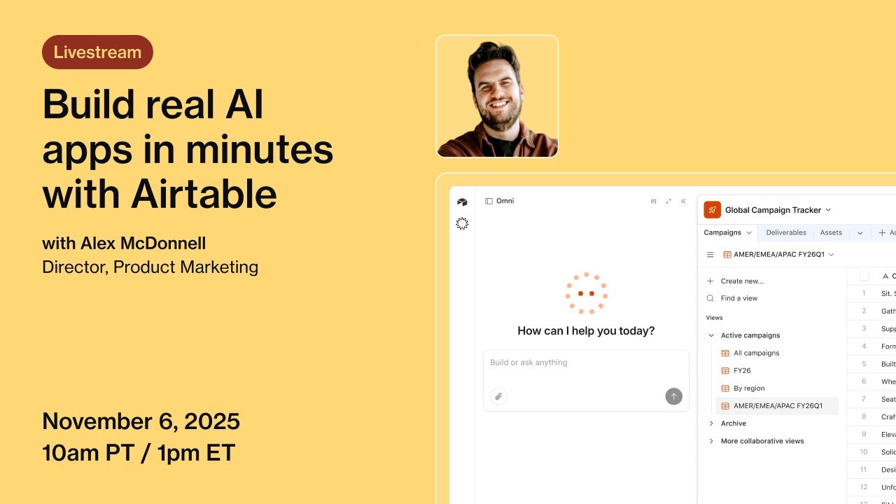 Build Real AI Apps in Minutes with Airtable