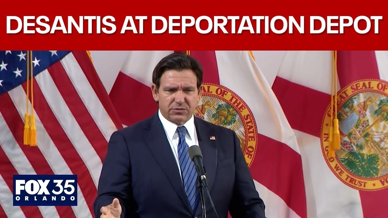 LIVE: Gov. DeSantis announces illegal immigration enforcement milestone at Deportation Depot
