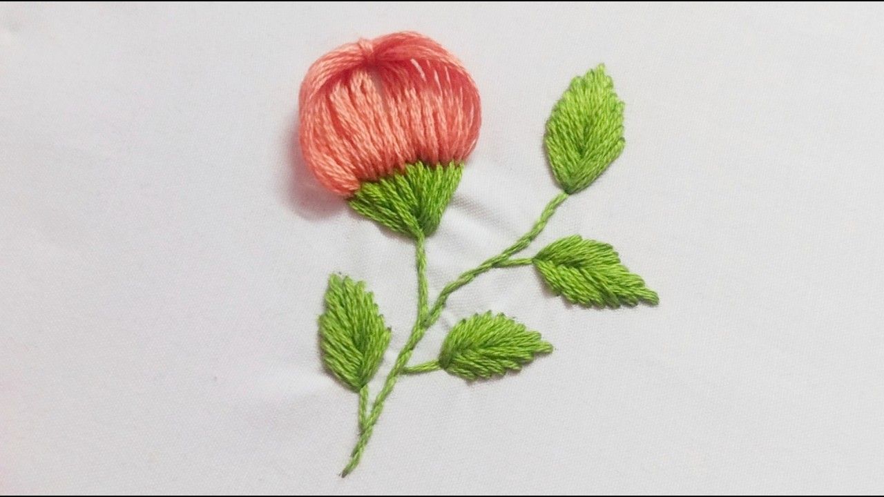 Gorgeous flower design using comb | letest hand embroidery | super easy flower design |