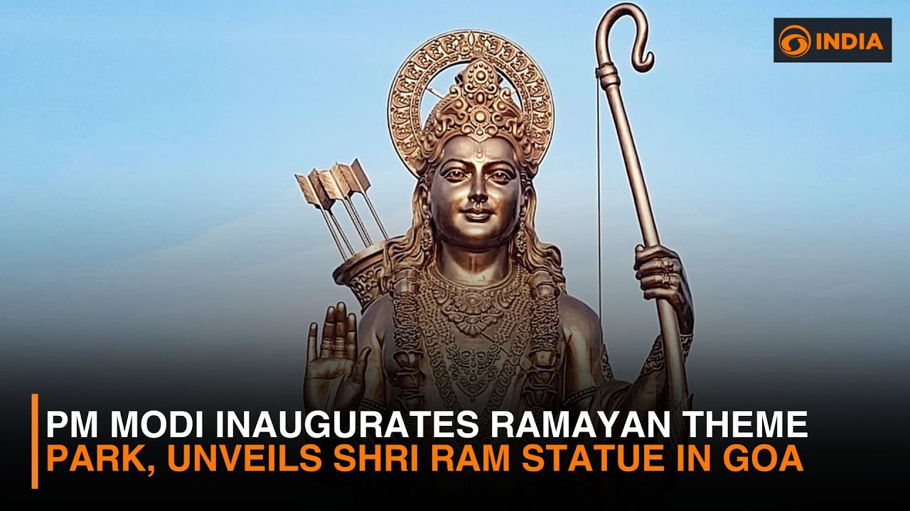 PM Modi Inaugurates Ramayan Theme Park, Unveils Shri Ram Statue in Goa
