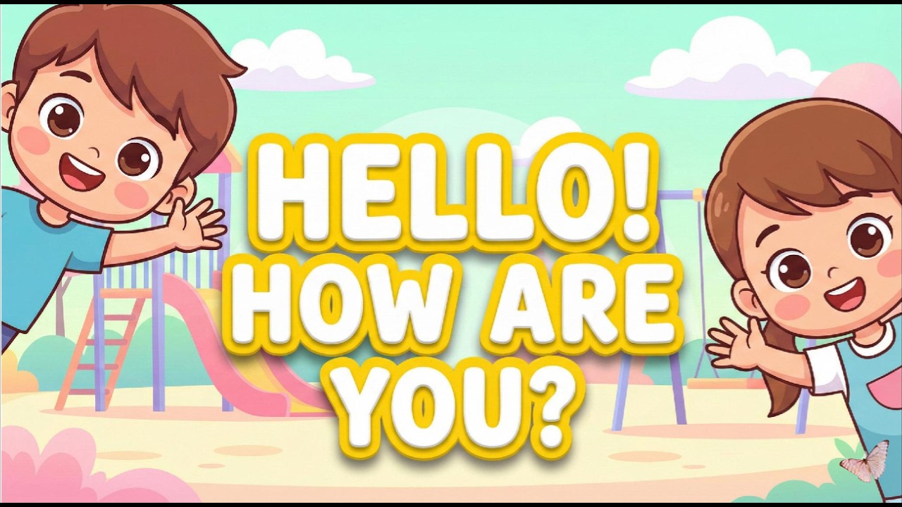 Hello, Hello, How Are You? Fun Greeting Song for Kids #shorts #rainbowpie