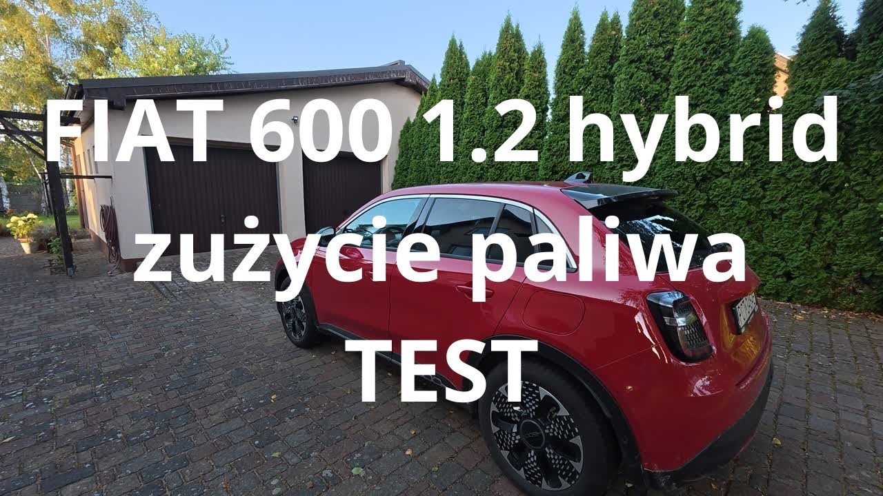 Fiat 600 hybrid test zużycia paliwa