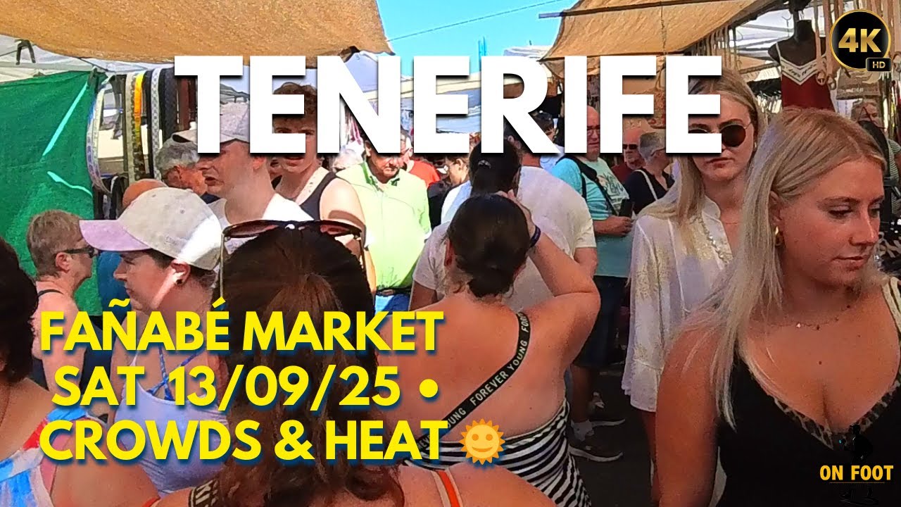 Fañabé Street Market – Saturday 13/09/2025 | Crowds, Heat & Reactions in #tenerife #costaadeje