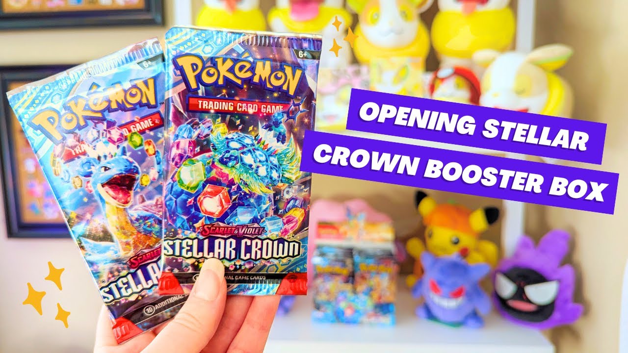 Opening Stellar Crown Packs from a Booster Box! | Pok&eacute;mon TCG Vlog