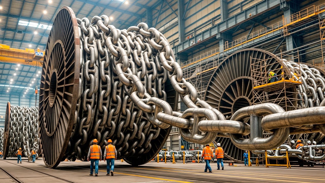 Якорные Цепи: Как Создают Стальных Гигантов, Удерживающих Супертанкеры на Дне Океана