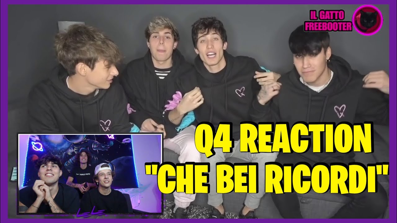 I Q4 REAGISCONO ai loro VECCHI VIDEO SU YOUTUBE | SIGH TANC , LELE, DIEGO LAZZARI, GIANMARCO ROTTARO