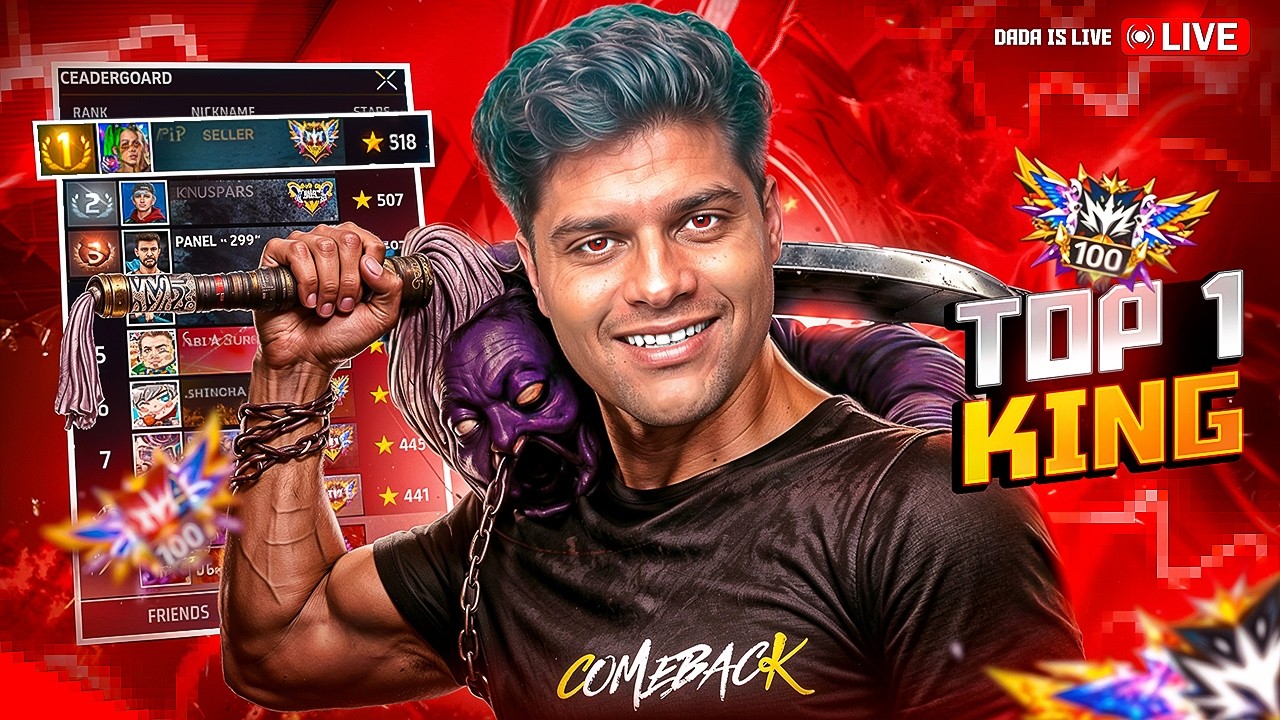DAY 24 NEW CS RANK SEASON🥵REGION TOP 1 POSSIBLE TODAY ?🎯FREEFIRE 🔴LIVE🔴