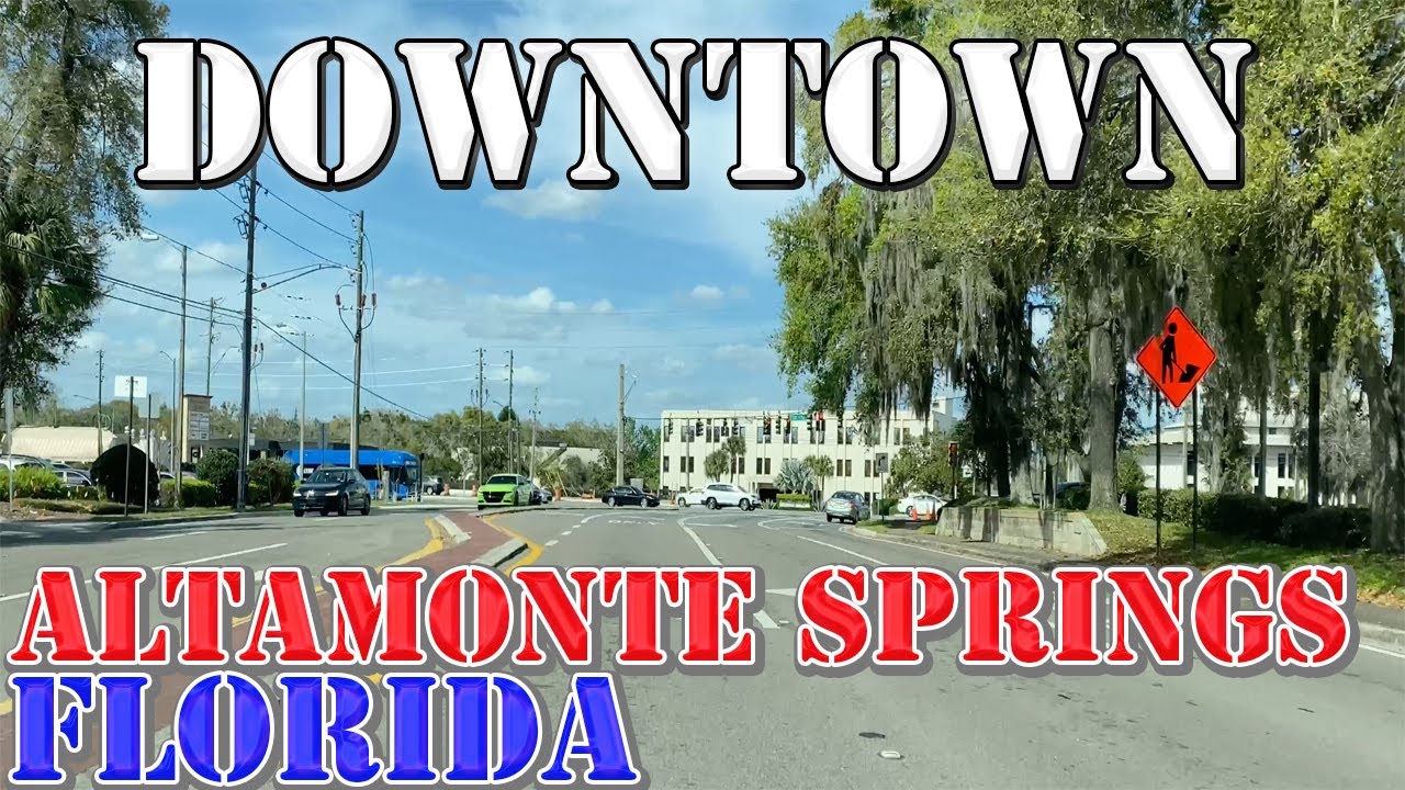 Altamonte Springs - Florida - 4K Downtown Drive