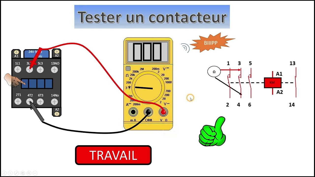 Tester et réparer un contacteur de puissance, un relais.