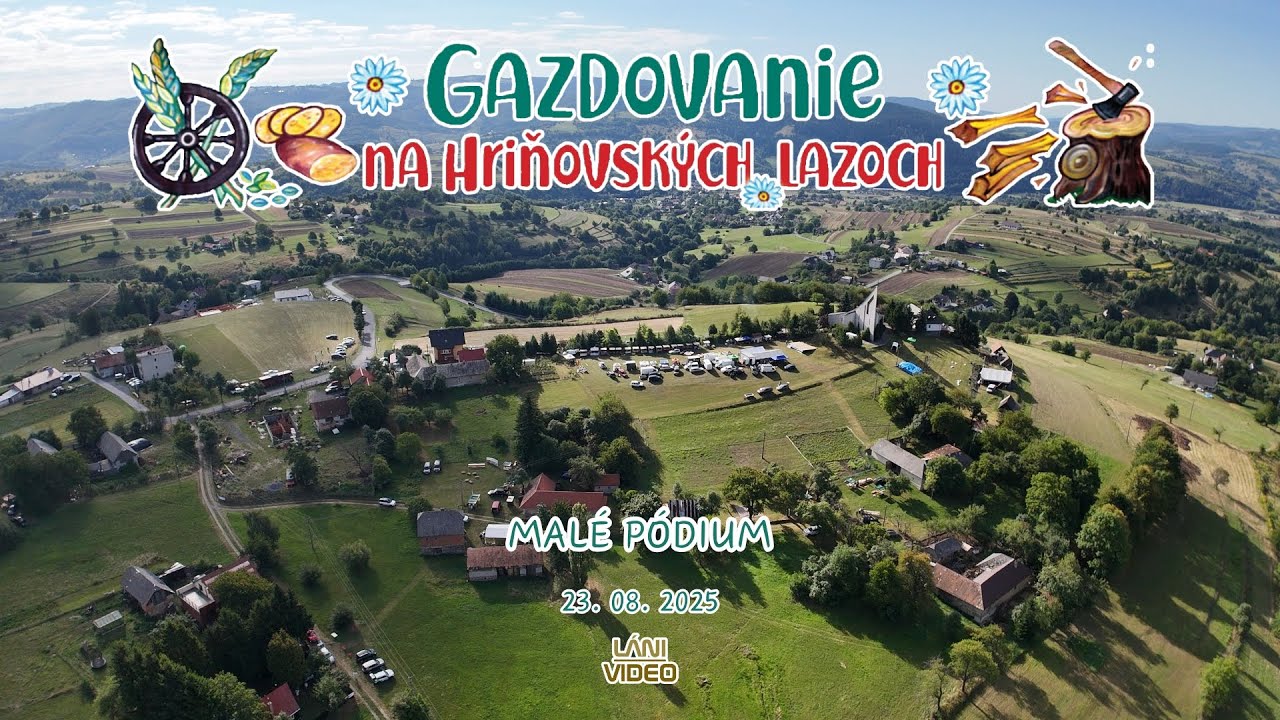 Gazdovanie na Hriňovských lazoch 2025 -  program na malom pódiu