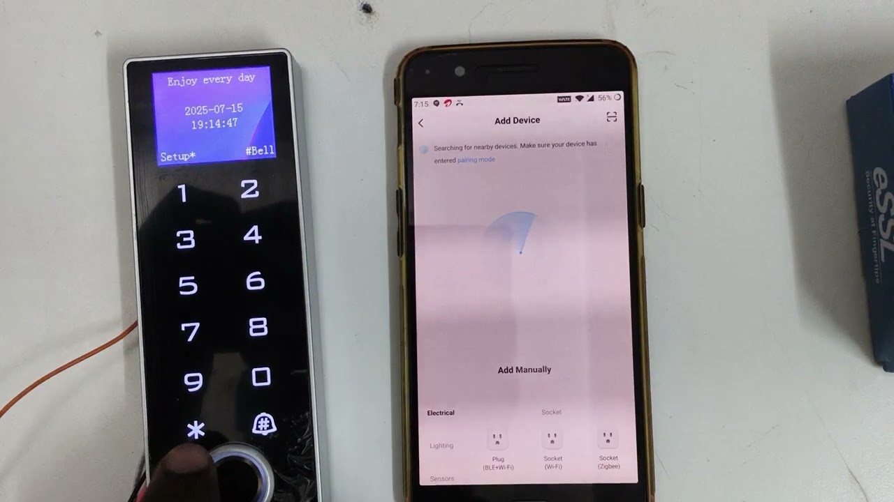 Unlock the door lock via Mobile app in Tamil