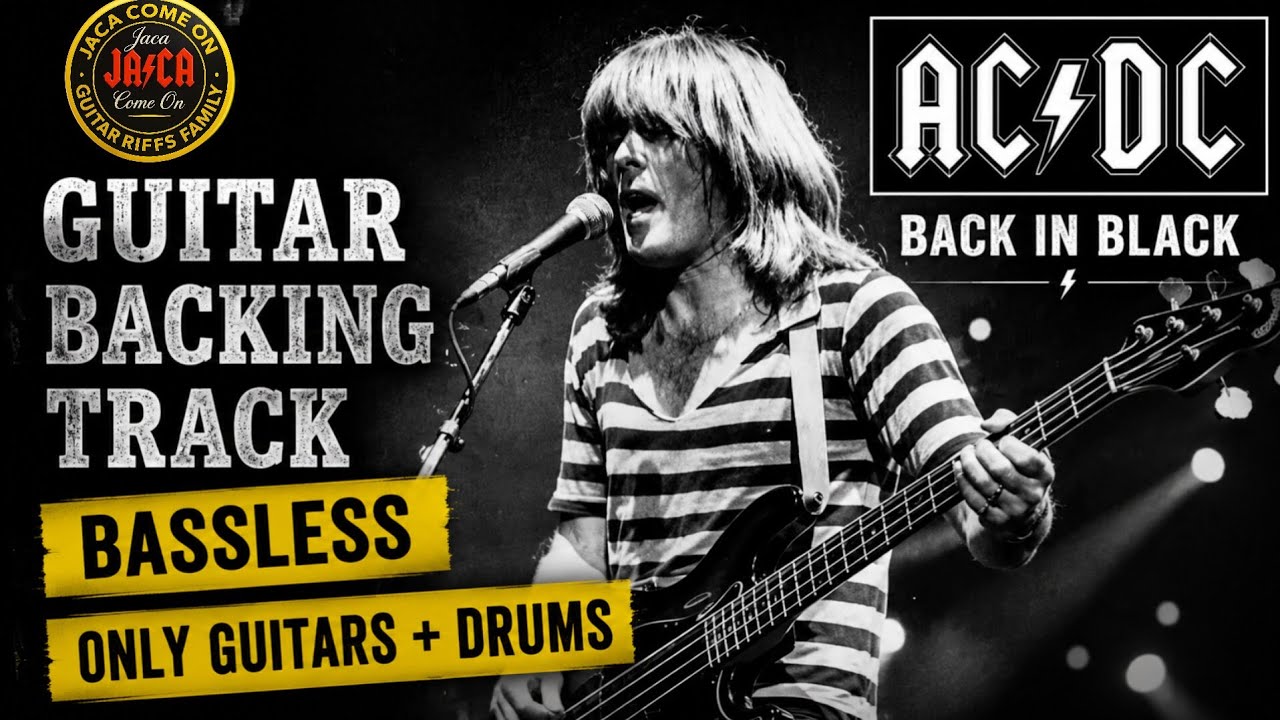 AC/DC - Back in black - bassless -  only guitars + drums