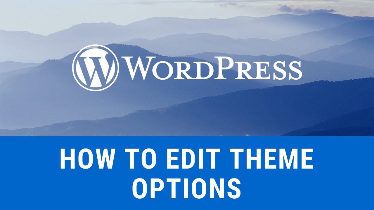 WordPress Tutorial - Editing Theme Options (Title, Subhead, Header Images, etc.)