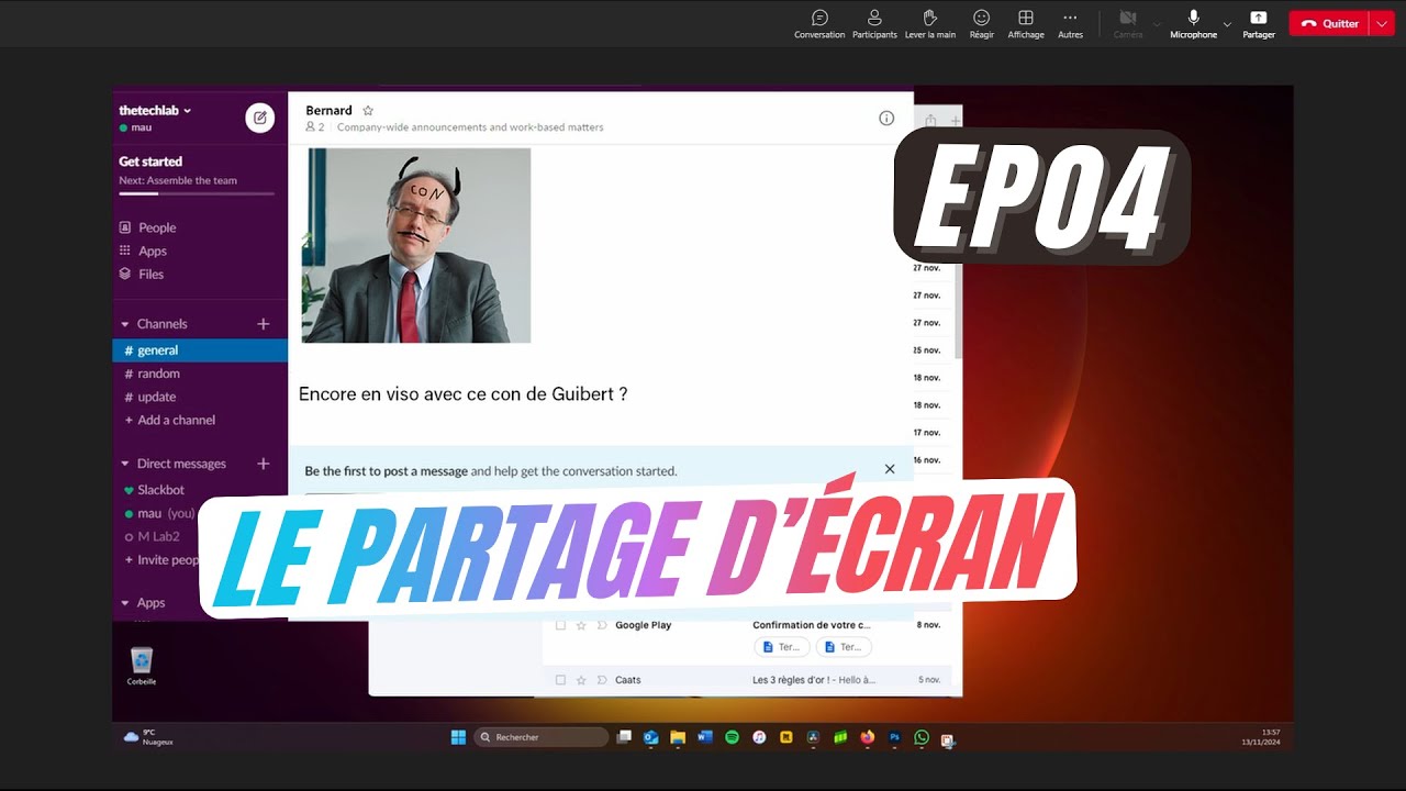 Teams : le partage d'écran
