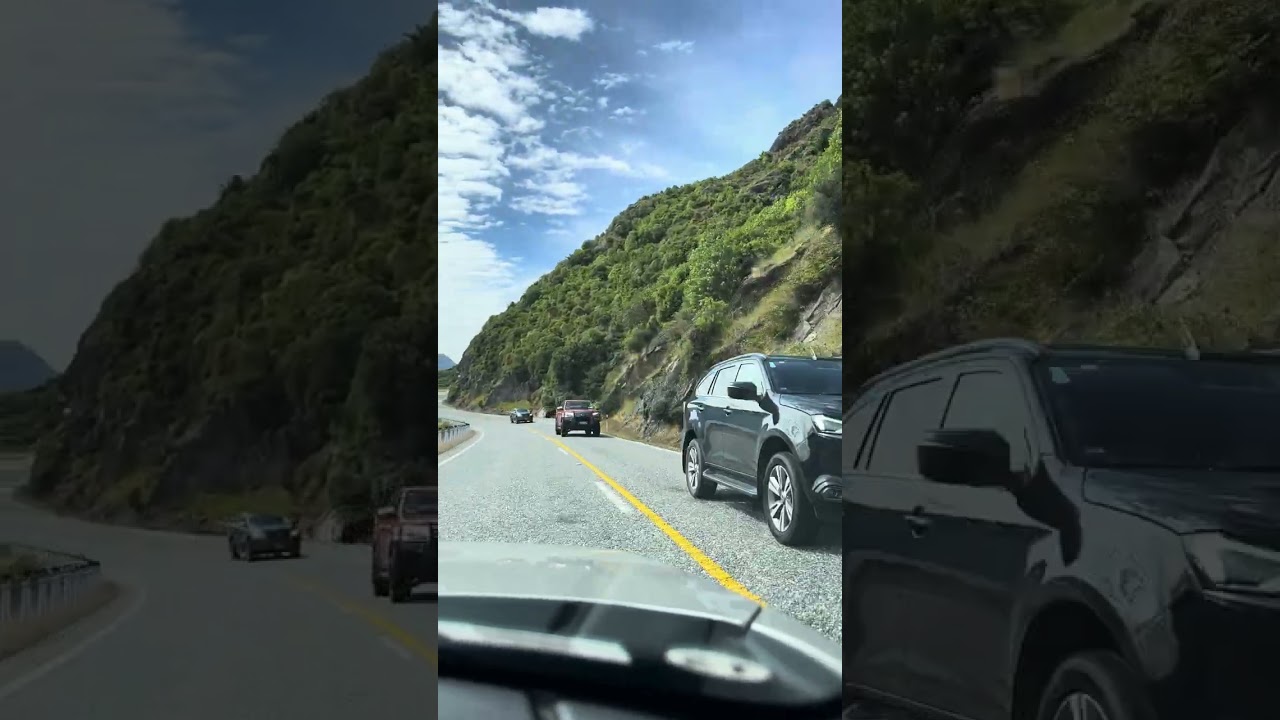 Driving Mazda3 in New Zealand, from Kingston to Queenstown