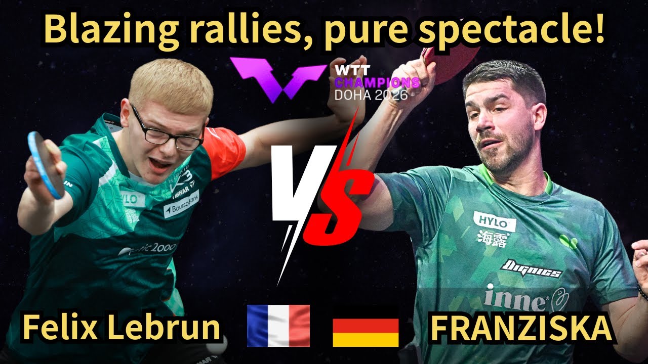 Blazing rallies, pure spectacle!｜Felix Lebrun vs Patrick FRANZISKA