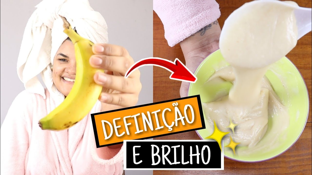 HIDRATAÇÃO CASEIRA DE BANANA | CACHOS MEGA DEFINIDOS 🍌✨