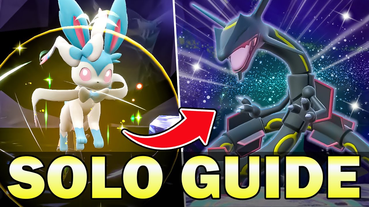 The BEST Pokemon to SOLO 5 Star SHINY RAYQUAZA Tera Raid Event