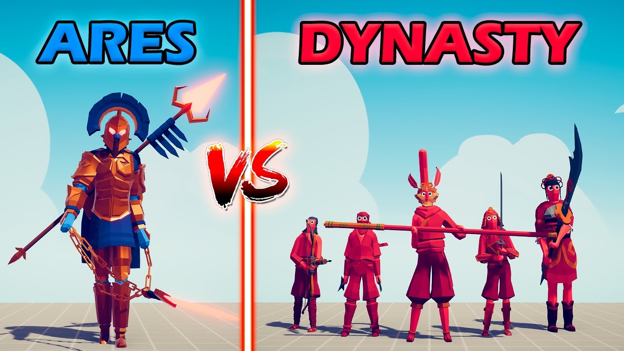 DYNASTY TEAM vs ARES TEAM - Totally Accurate Battle Simulator | TABS