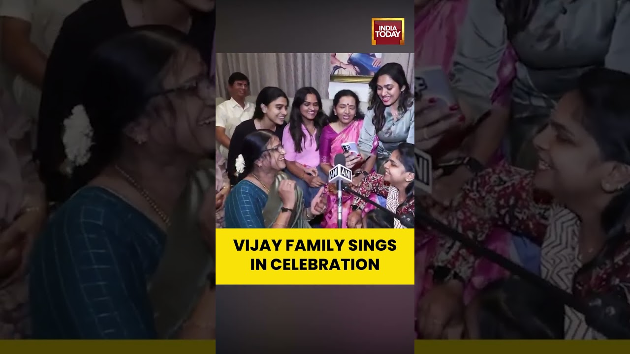 Tamil Nadu Elections 2026: Vijay&rsquo;s Family Celebrates TVK Lead With Song in Chennai | Results | Polls