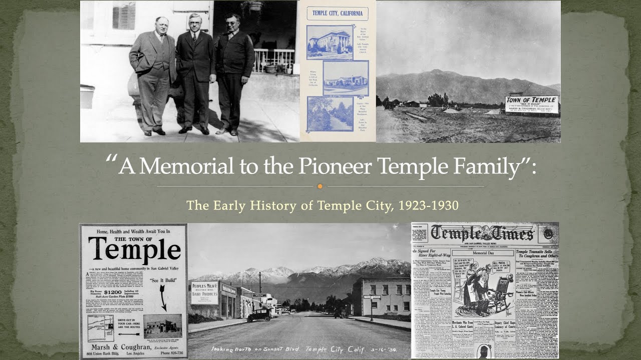 Temple City’s Early History, 1923-1930