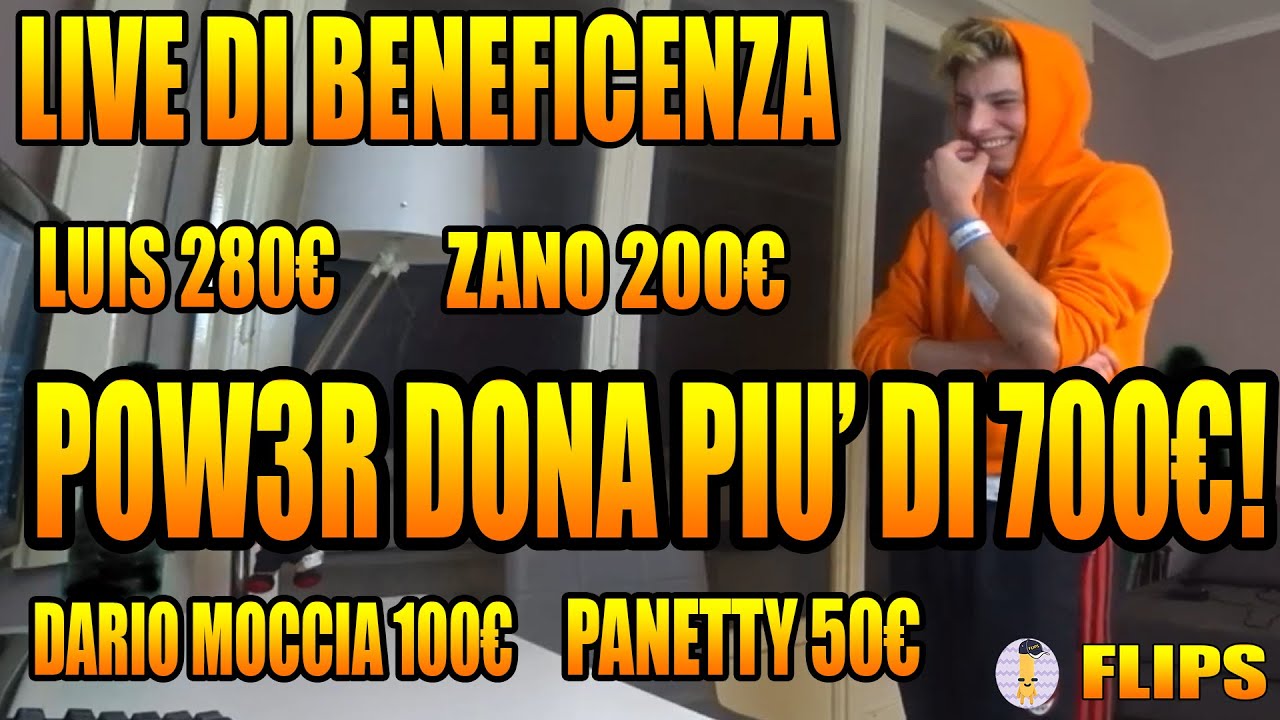 HOMYATOL LIVE👽POW3R DONA PIU' DI 700&euro; NELLA LIVE DI BENEFICENZA!