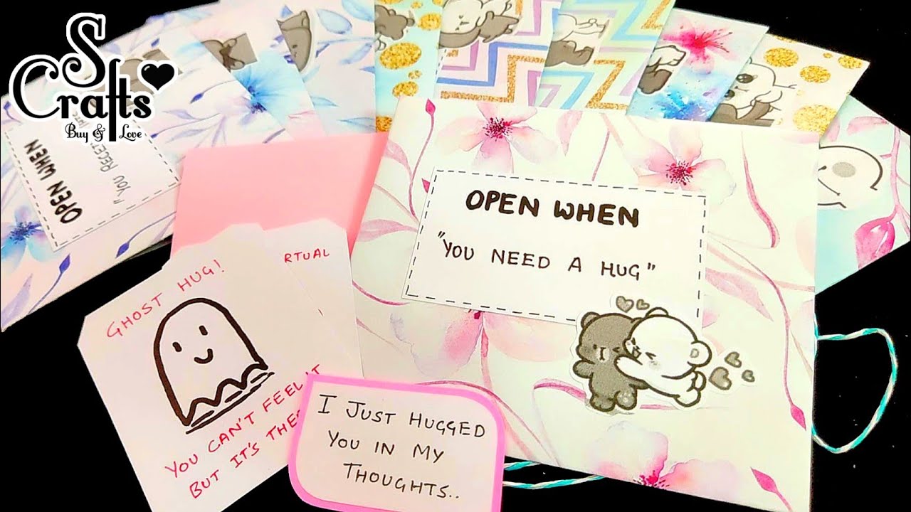 Open When Letters making ideas Tutorial| Handmade long distance gift ideas | S Crafts #longdistance