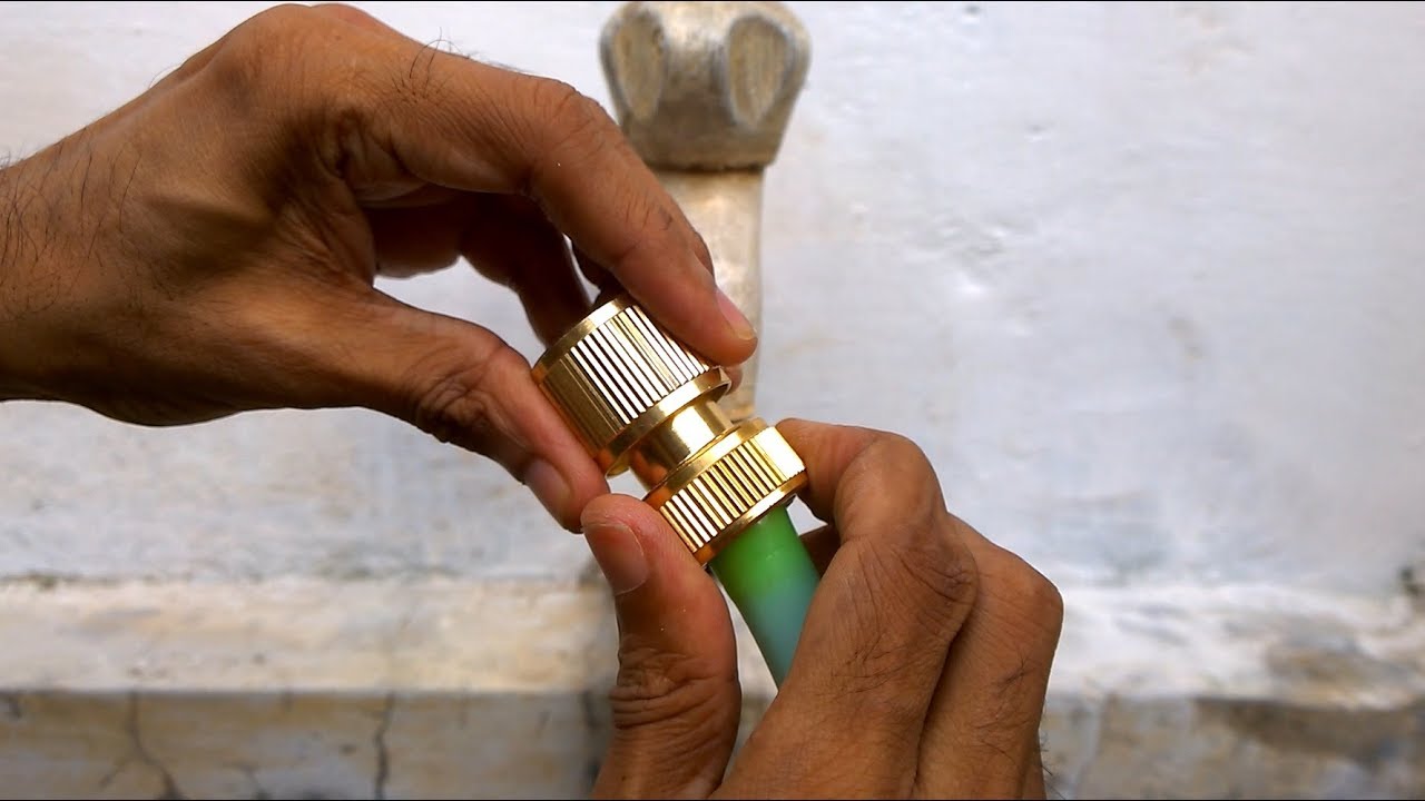 How to Connect Garden Hose to Tap (Metal Connector)