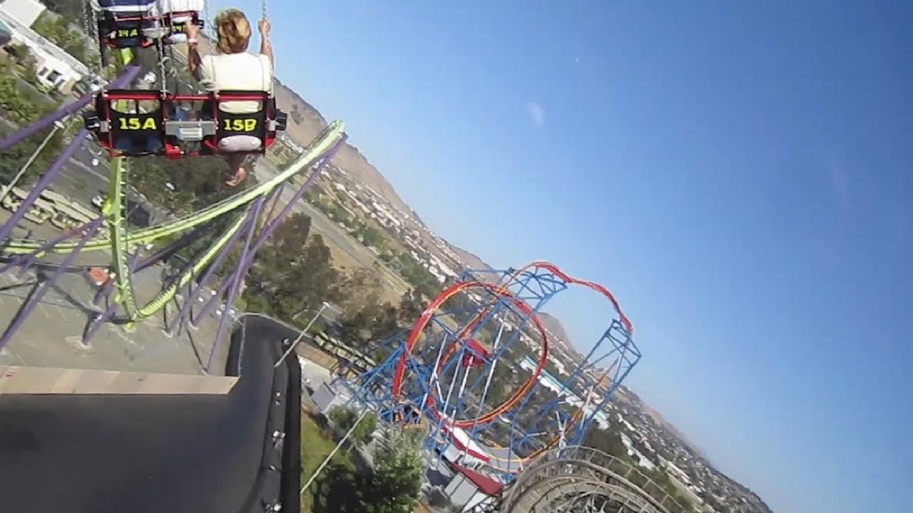 SkyScreamer on-ride HD POV Six Flags Discovery Kingdom