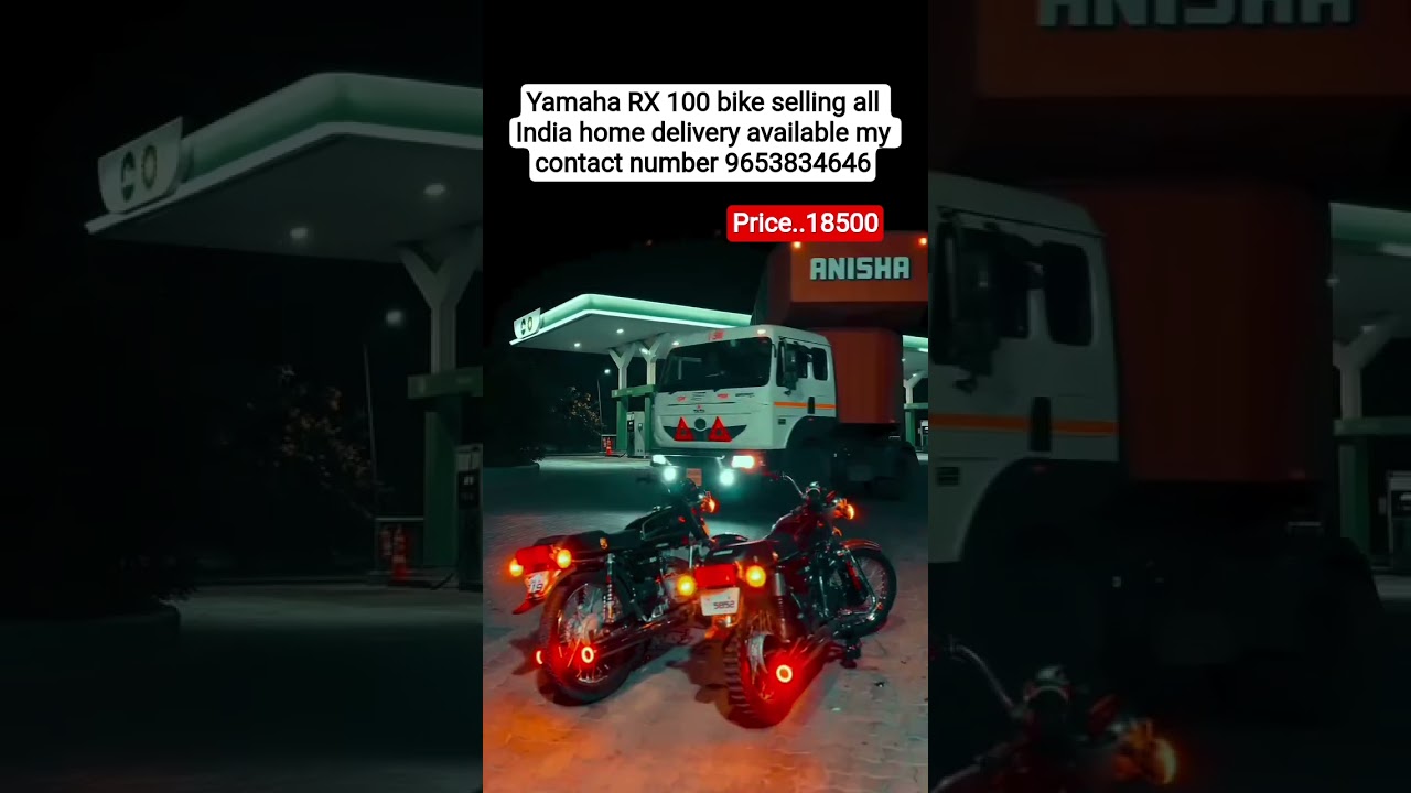 Yamaha RX 100 bike selling all India home delivery available my contact number 9653834646