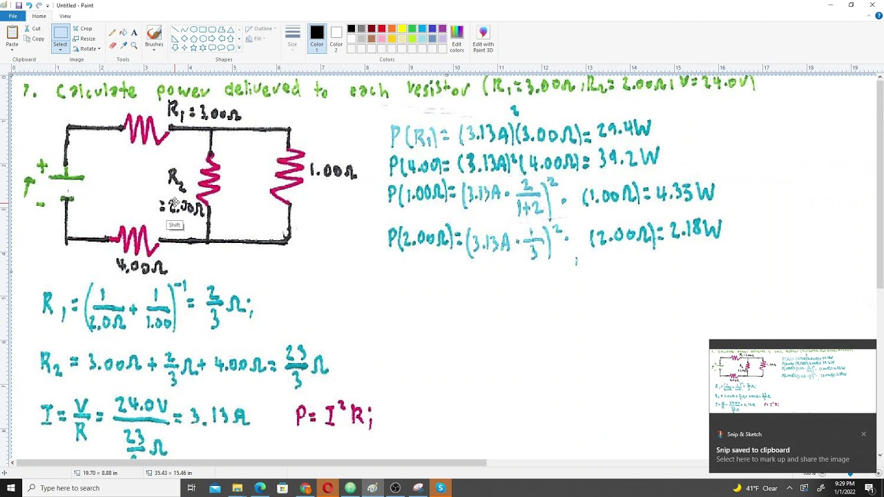 Find the Power Delivered to Each Resistor